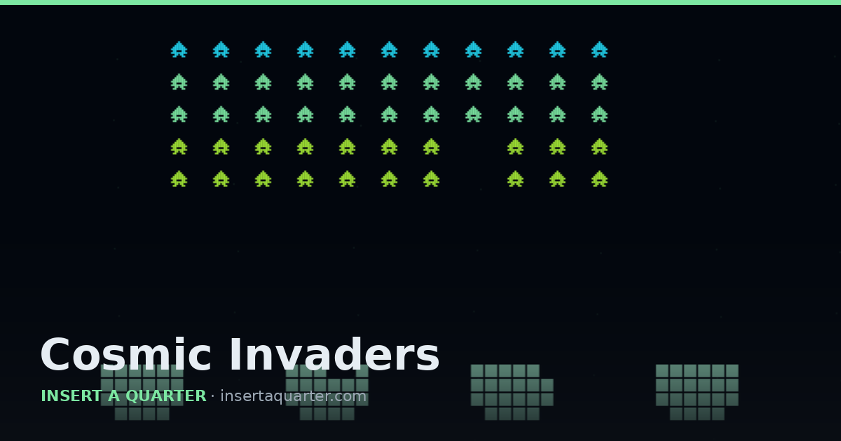 Cosmic Invaders in play
